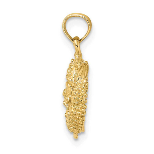 Image of 14K Yellow Gold 3-D Pisces Zodiac Pendant