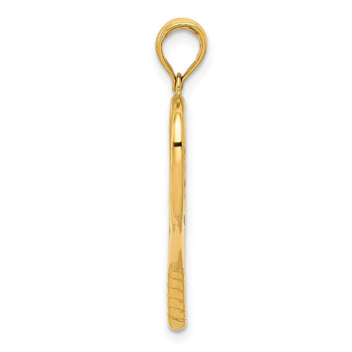 Image of 14K Yellow Gold 3-D Racquetball Pendant