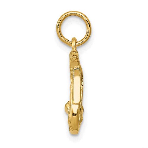 Image of 14K Yellow Gold 3-D Saxophone Charm