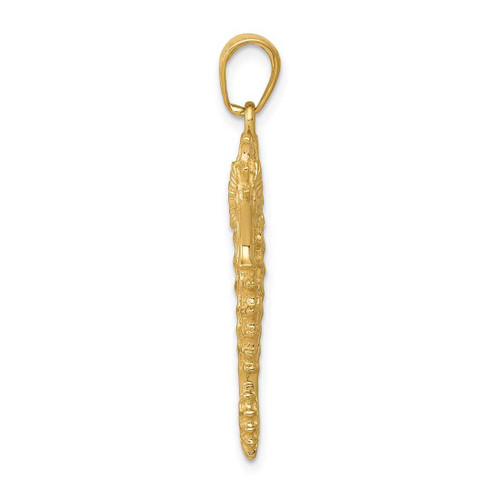 Image of 14K Yellow Gold 3-D Seahorse Pendant