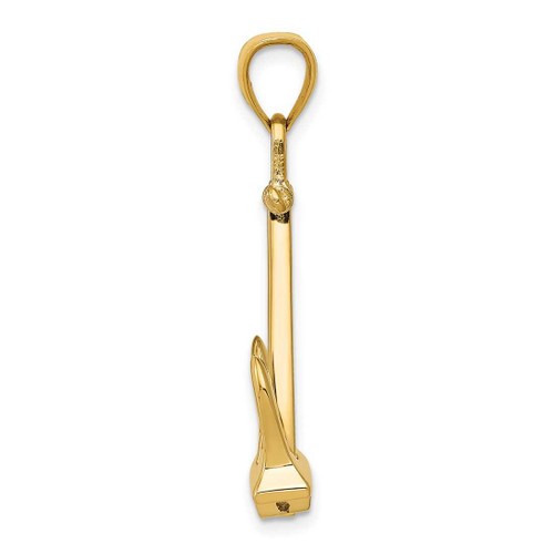 Image of 14K Yellow Gold 3-D T-Bar Pendant