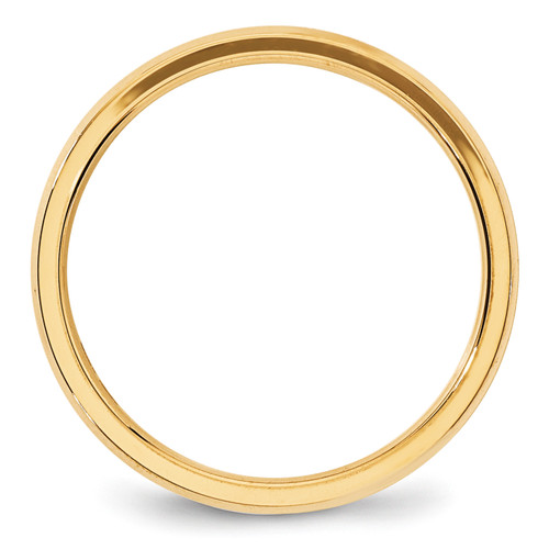 Image of 14K Yellow Gold 4mm Bevel Edge Comfort Fit Band Ring