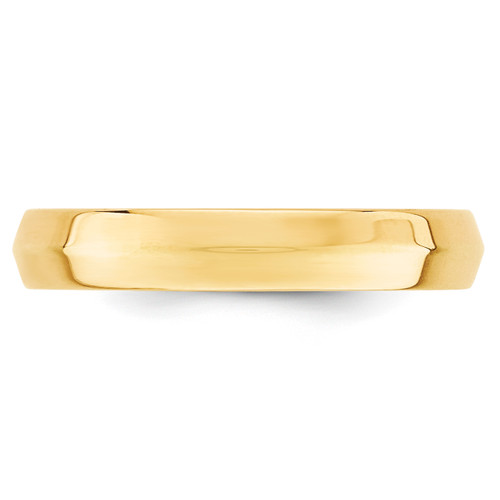 Image of 14K Yellow Gold 4mm Knife Edge Comfort Fit Band Ring