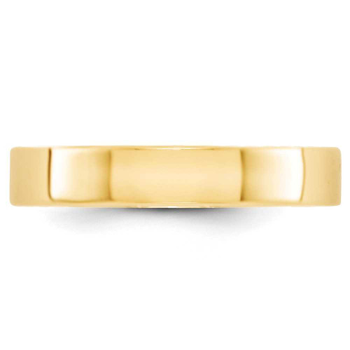 Image of 14K Yellow Gold 4mm Lightweight Flat Band Ring