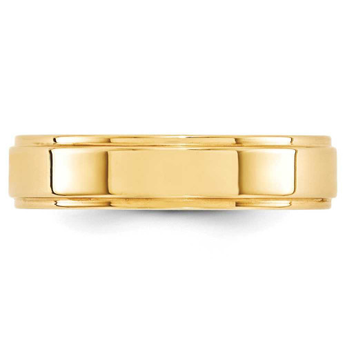 Image of 14K Yellow Gold 5mm Flat with Step Edge Band Ring