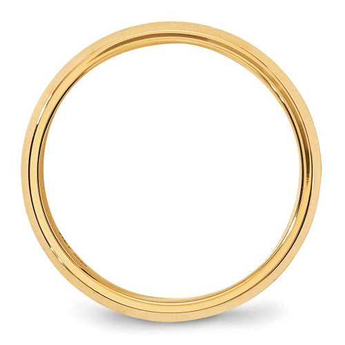 Image of 14K Yellow Gold 6mm Bevel Edge Comfort Fit Band Ring