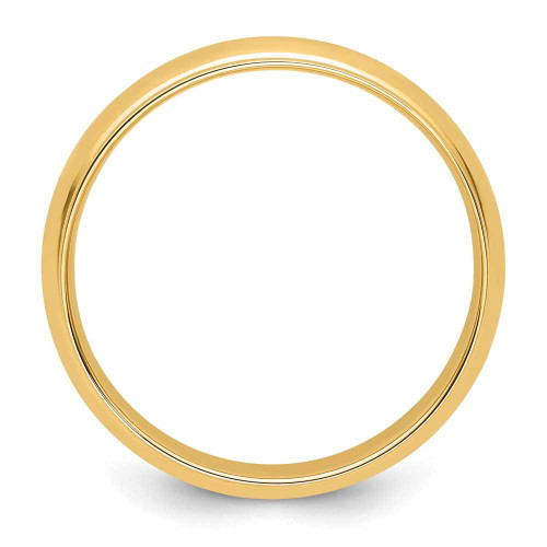 Image of 14K Yellow Gold 6mm Half Round with Edge Band Ring