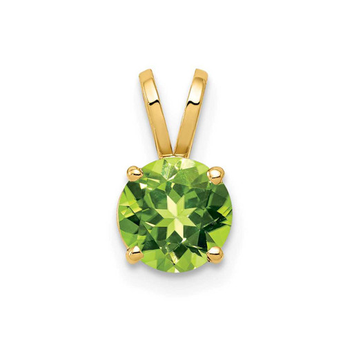 Image of 14K Yellow Gold 6mm Peridot Pendant