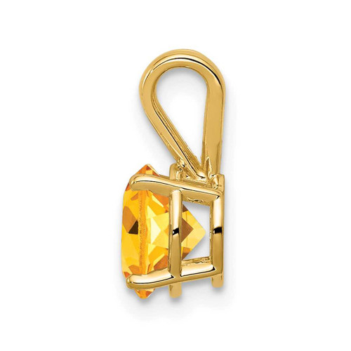 Image of 14K Yellow Gold 7mm Citrine Pendant