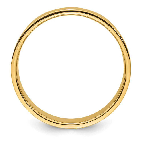 Image of 14K Yellow Gold 8mm Lightweight Flat Band Ring