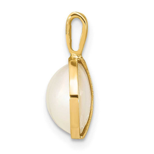 Image of 14K Yellow Gold 9-10mm Cultured Saltwater Mabe Pearl Pendant