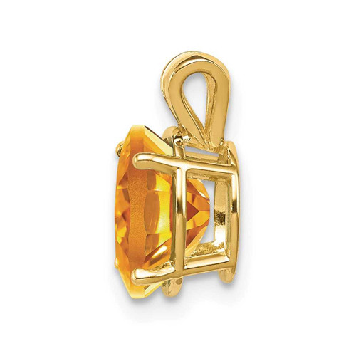 Image of 14K Yellow Gold 9x7mm Oval Citrine Pendant