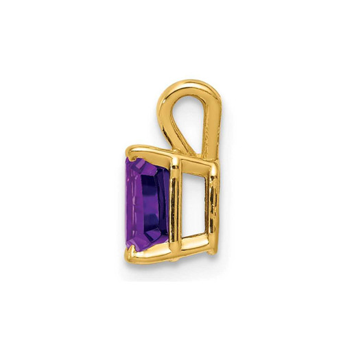 Image of 14K Yellow Gold Amethyst Pendant XP419AM