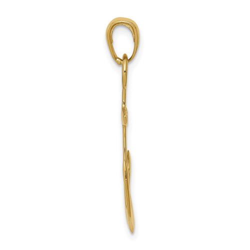 Image of 14K Yellow Gold Anchor Pendant C3345