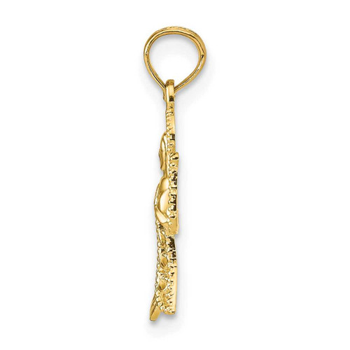 Image of 14K Yellow Gold Angel Pendant K9592