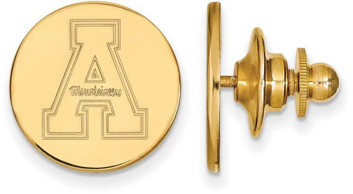 Image of 14K Yellow Gold Appalachian State University Lapel Pin by LogoArt