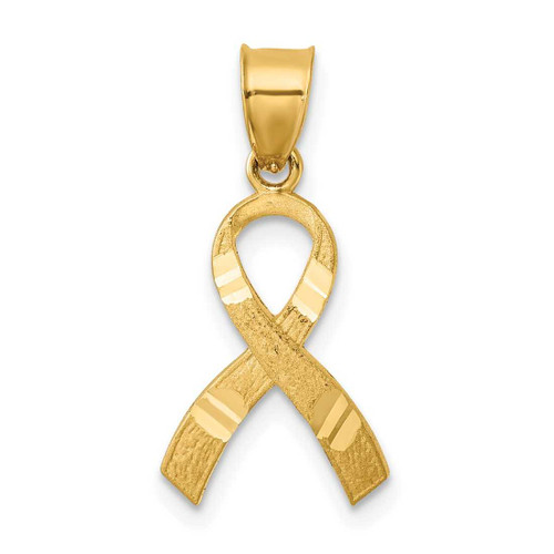 Image of 14K Yellow Gold Awareness Pendant C904