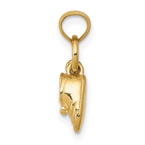 Image of 14K Yellow Gold Baby Shoes Charm