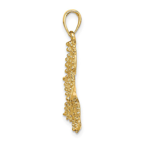 Image of 14K Yellow Gold Beaded Starfish Pendant K8066