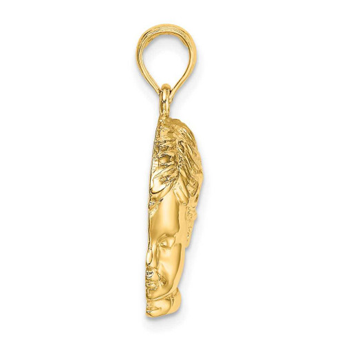 Image of 14K Yellow Gold Boy Head Pendant C2816