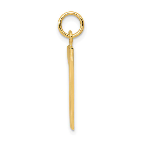 Image of 14K Yellow Gold Casted Large Polished Number 1 Charm