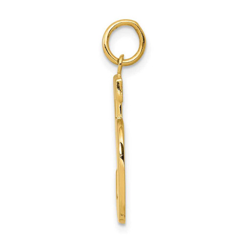 Image of 14K Yellow Gold Casted Large Polished Number 5 Charm