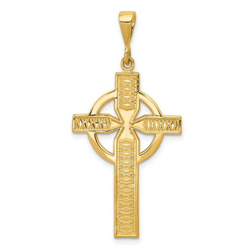 Image of 14K Yellow Gold Celtic Cross Pendant C1462