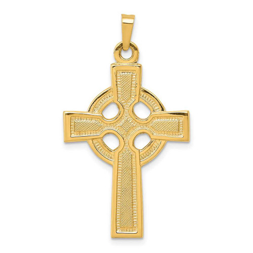 Image of 14K Yellow Gold Celtic Cross Pendant XR532