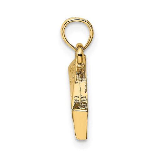 Image of 14K Yellow Gold Cheese Wedge Pendant