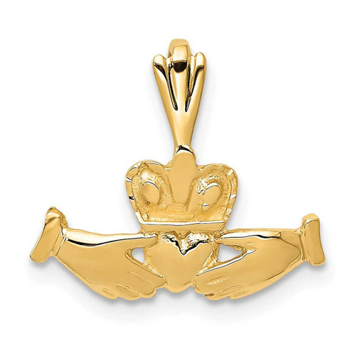 Image of 14K Yellow Gold Claddagh Pendant CH107
