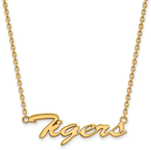 Image of 14K Yellow Gold Clemson University X-Small Pendant by LogoArt (4Y043CU)