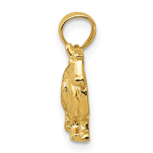 Image of 14K Yellow Gold Collie Dog Pendant