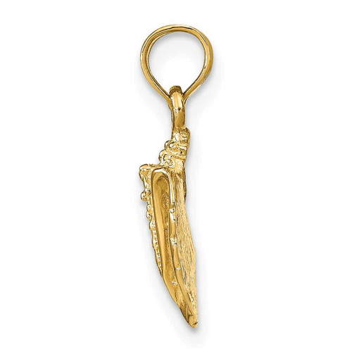 Image of 14K Yellow Gold Conch Shell Pendant C2526