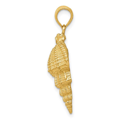 Image of 14K Yellow Gold Conch Shell Pendant K2912