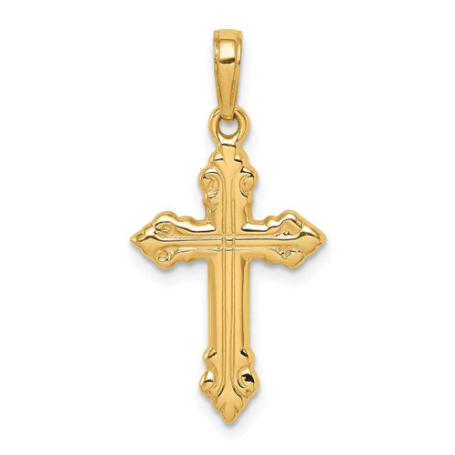 Image of 14K Yellow Gold Cross Pendant C4278