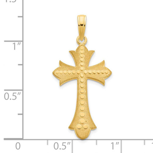 Image of 14K Yellow Gold Cross Pendant D5148