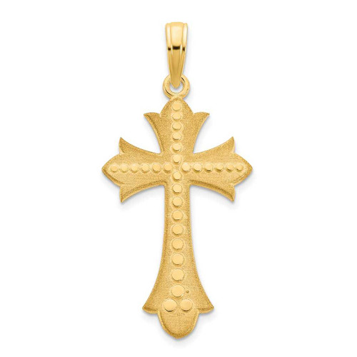 Image of 14K Yellow Gold Cross Pendant D5148