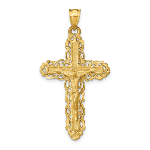 Image of 14K Yellow Gold Crucifix Pendant C152