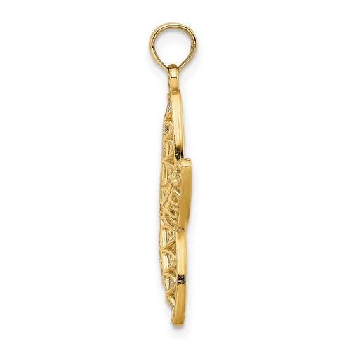 Image of 14K Yellow Gold Cut-Out Starfish Pendant