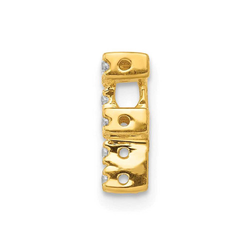 Image of 14K Yellow Gold Diamond Initial F Pendant