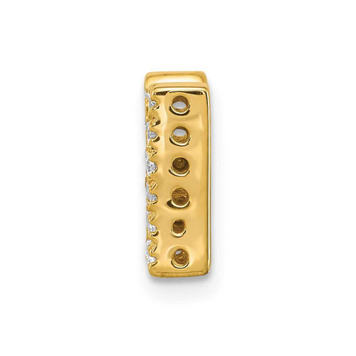 Image of 14K Yellow Gold Diamond Initial M Pendant