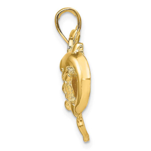 Image of 14K Yellow Gold Dolphins Pendant K7724