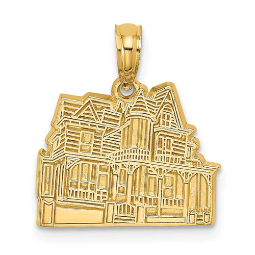 Image of 14K Yellow Gold Dr. Henry Hunt House - Cape May, NJ Pendant