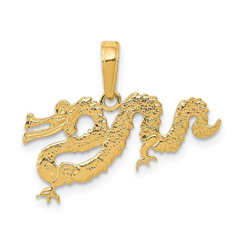 Image of 14K Yellow Gold Dragon Pendant