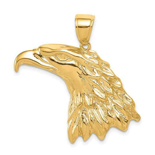 Image of 14K Yellow Gold Eagle Head Pendant K3280