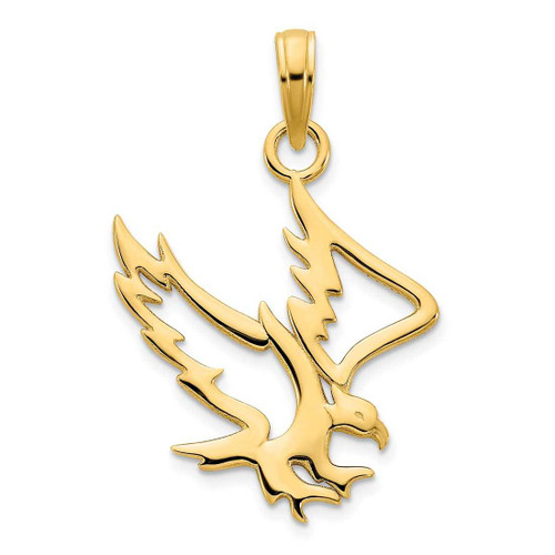 Image of 14K Yellow Gold Eagle Pendant D5070