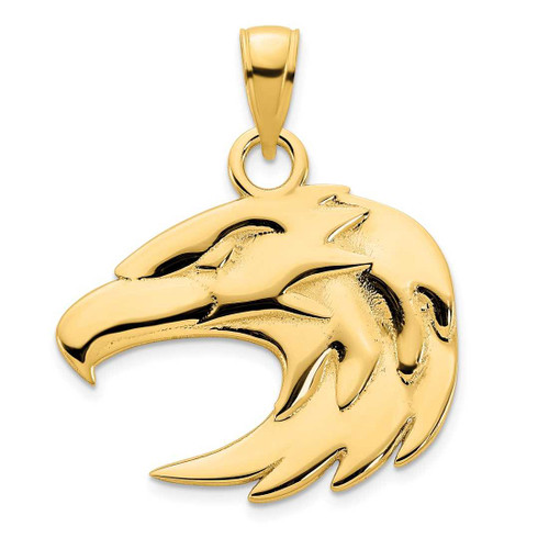 Image of 14K Yellow Gold Eagle Pendant D5091