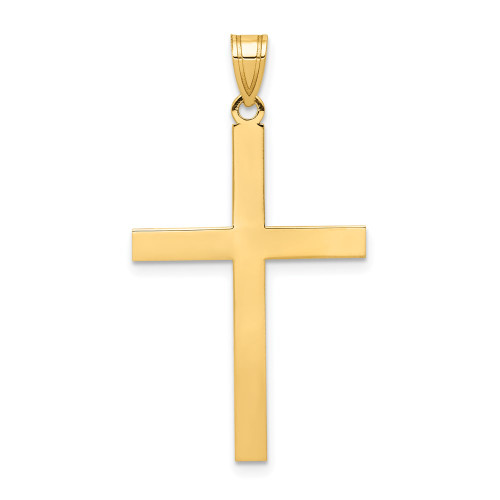 Image of 14K Yellow Gold Engravable Cross Pendant