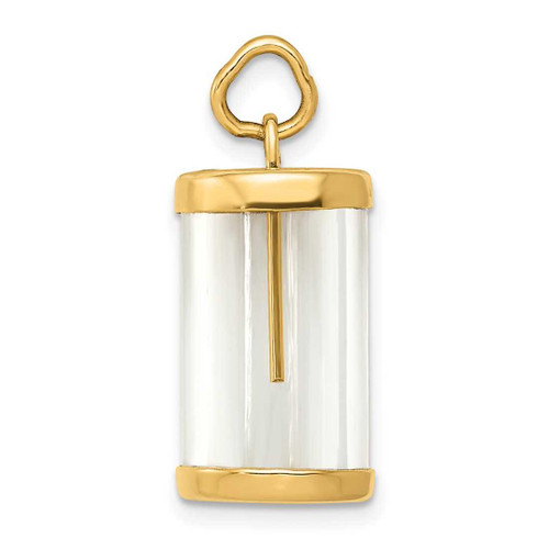 Image of 14K Yellow Gold Fillable Capsule Charm
