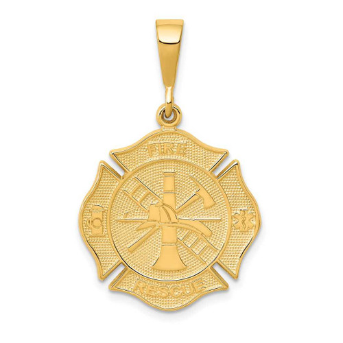Image of 14K Yellow Gold Fire Rescue Pendant